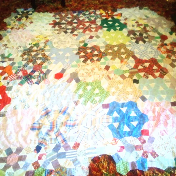 Colorful Patchwork Quilt Top